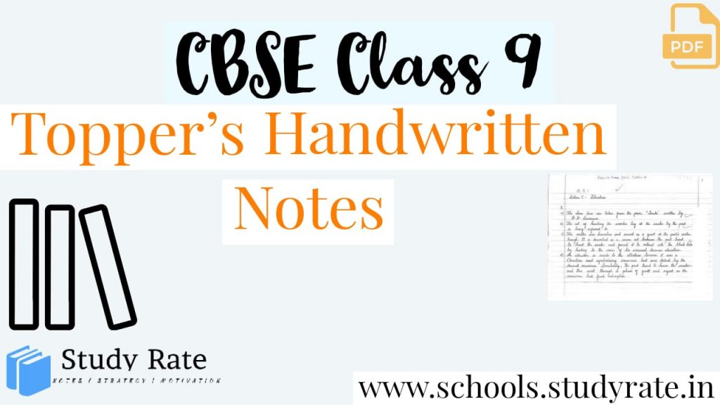 Class 9 CBSE Science Handwritten Notes