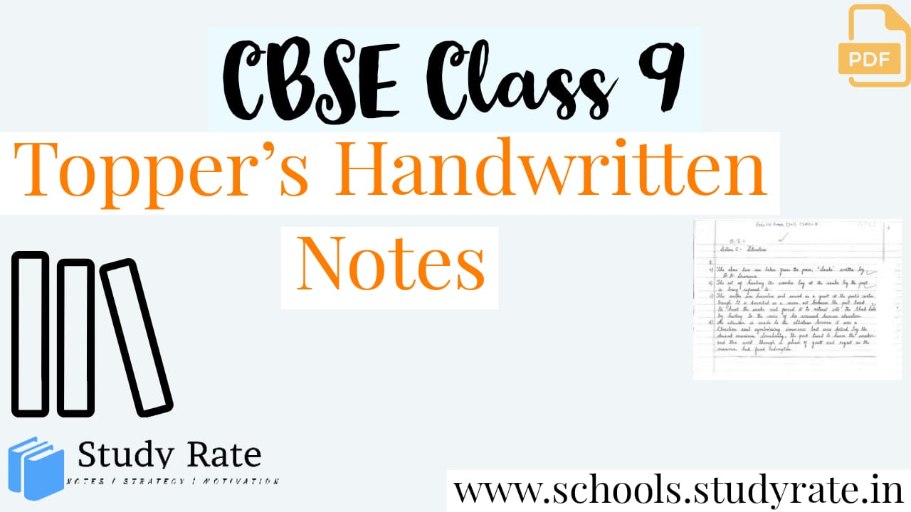 Read more about the article Class 9 CBSE Science Handwritten Notes by Topper’s: Download PDF FREE